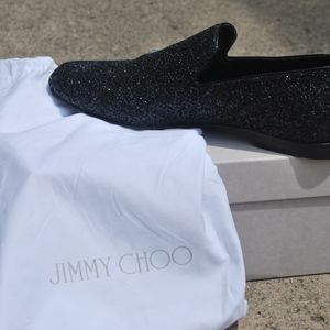Jimmy Choo Black Sloane Glitters